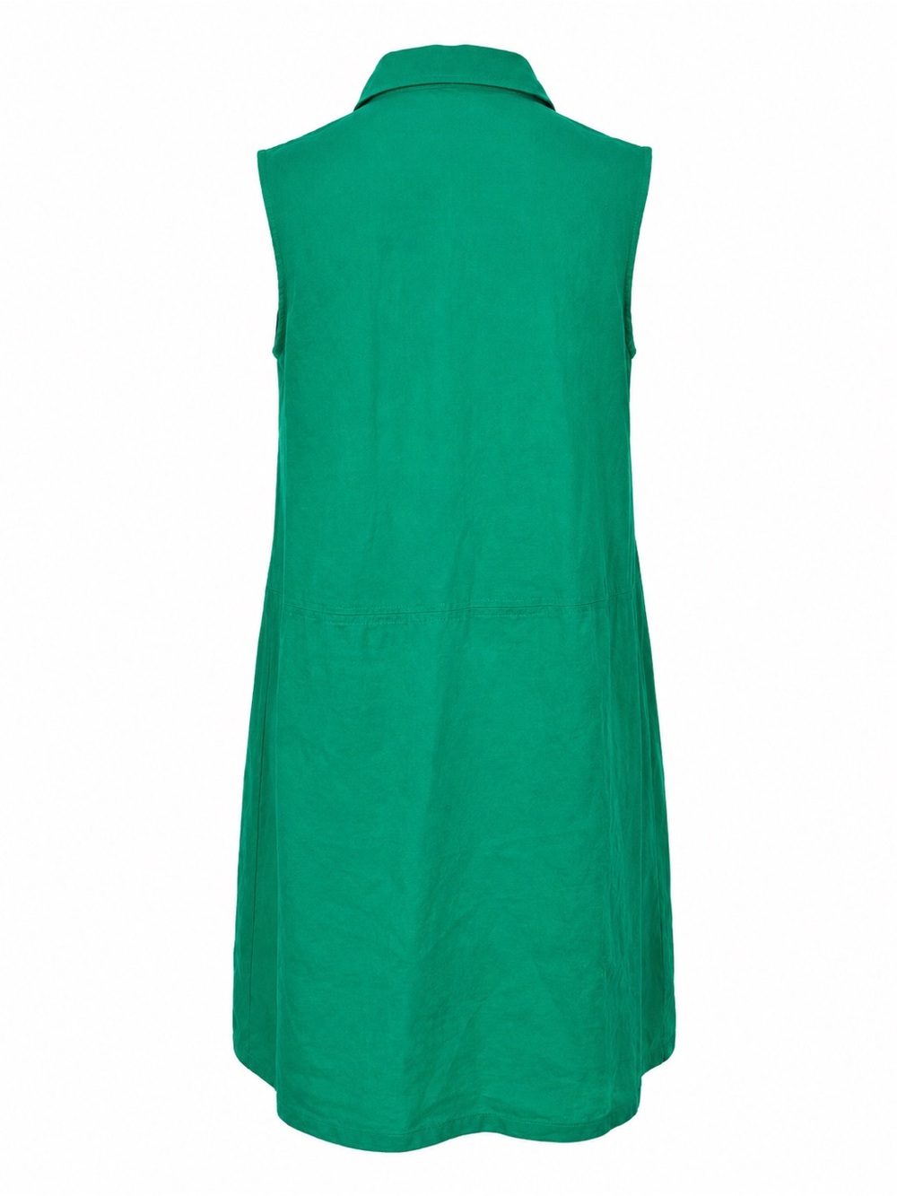 Tahari Green Sleeveless Linen Blend Shift Dress with Pockets Size 10 - Picture 2 of 10